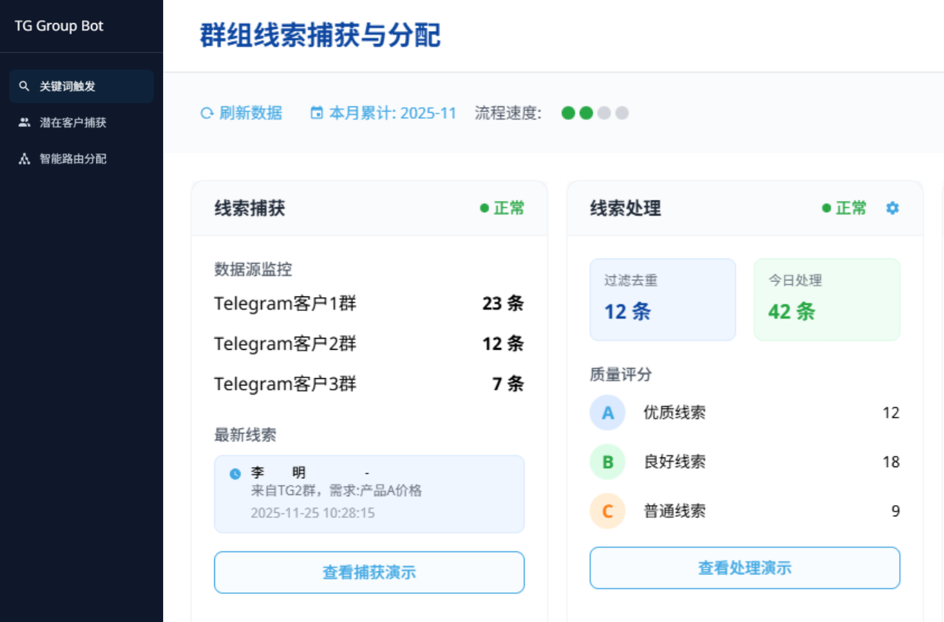 TGDesk 仪表盘